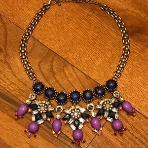 Colorful statement necklace